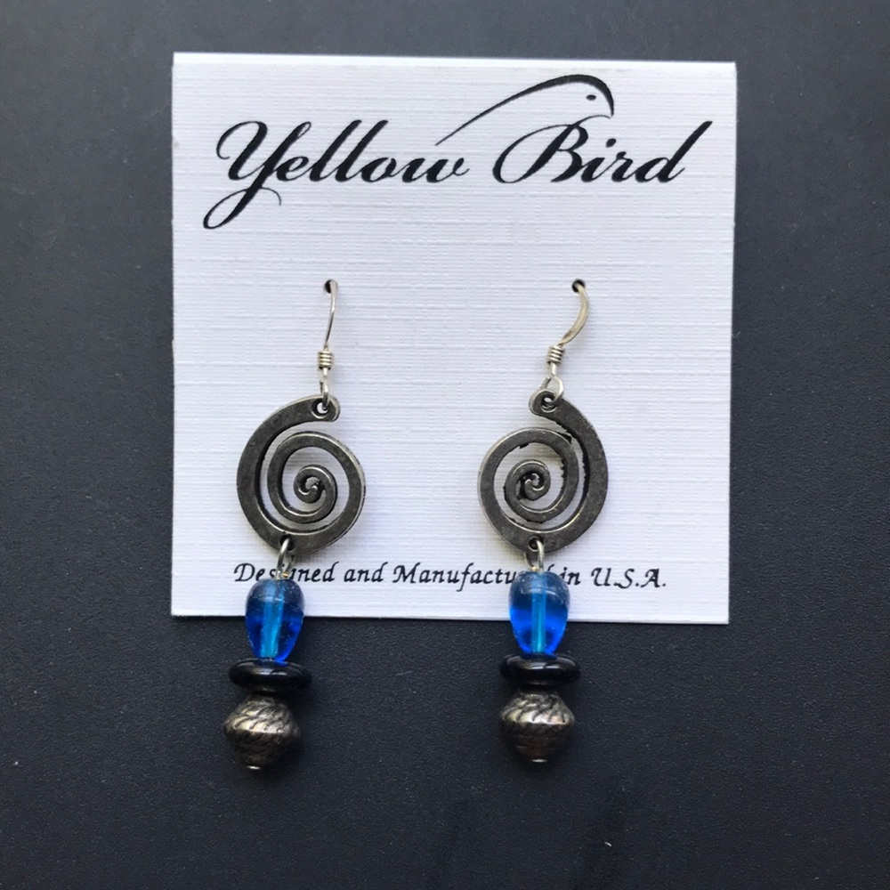 Yellow Bird vintage earrings